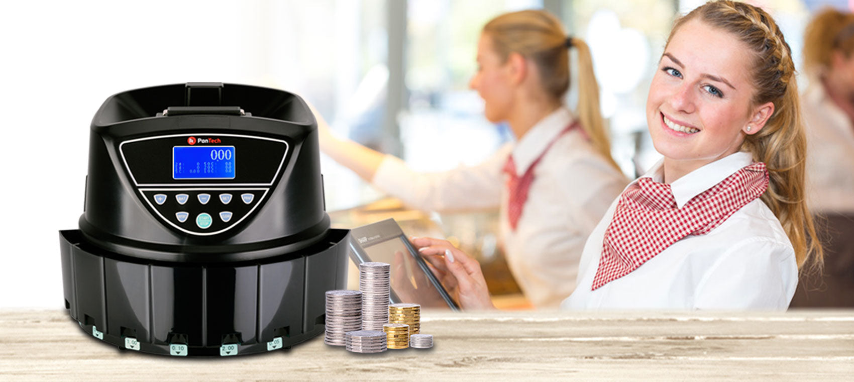 PanTech Coin Sorter – automatic coin counting and sorting machine