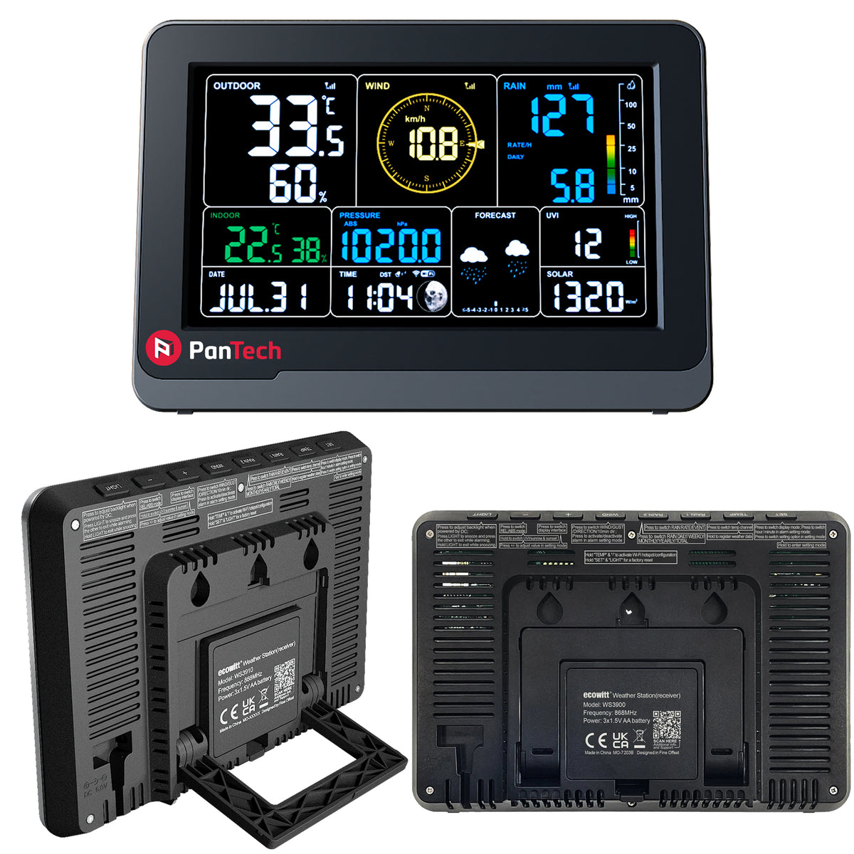 PanTech Weather Station Indoor Console Unit WS-ACC-CON-3900 for PT-WS3900