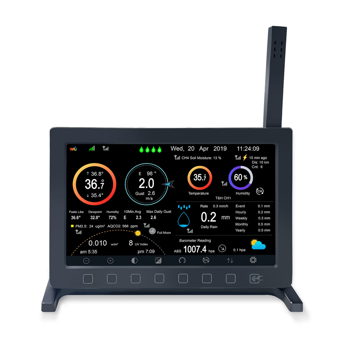 PanTech Weather Station Indoor Console for PT-HP2564 - Power Supply is not Included