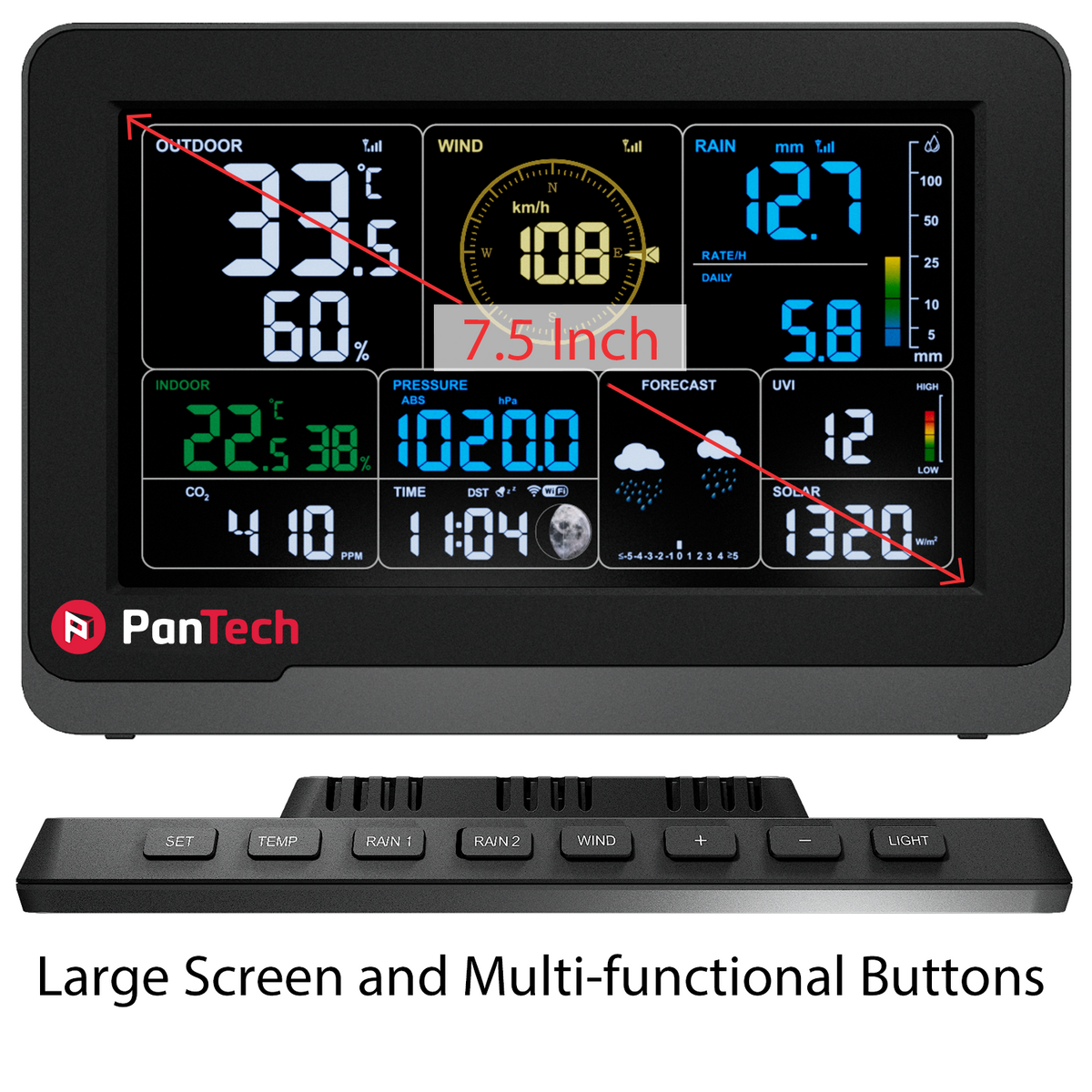 PanTech Weather Station Indoor Console Unit WS-ACC-CON-3900 for PT-WS3900