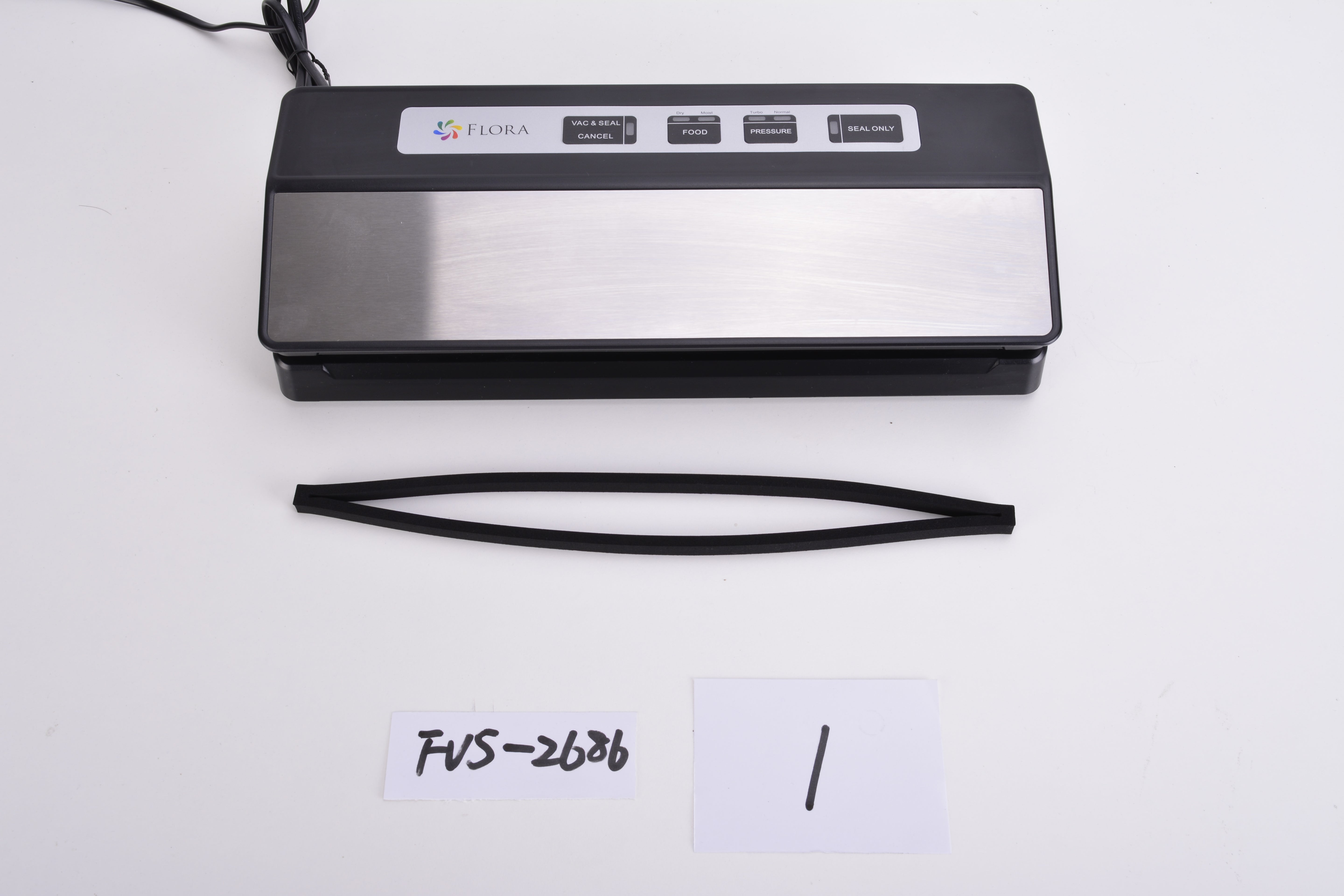 Flora Food Vacuum Sealer Machine-Dry Moist Food - 110W, 80Kpa-FL-FVS-2686 with 3 Months Warranty - Cash for Pickup Only