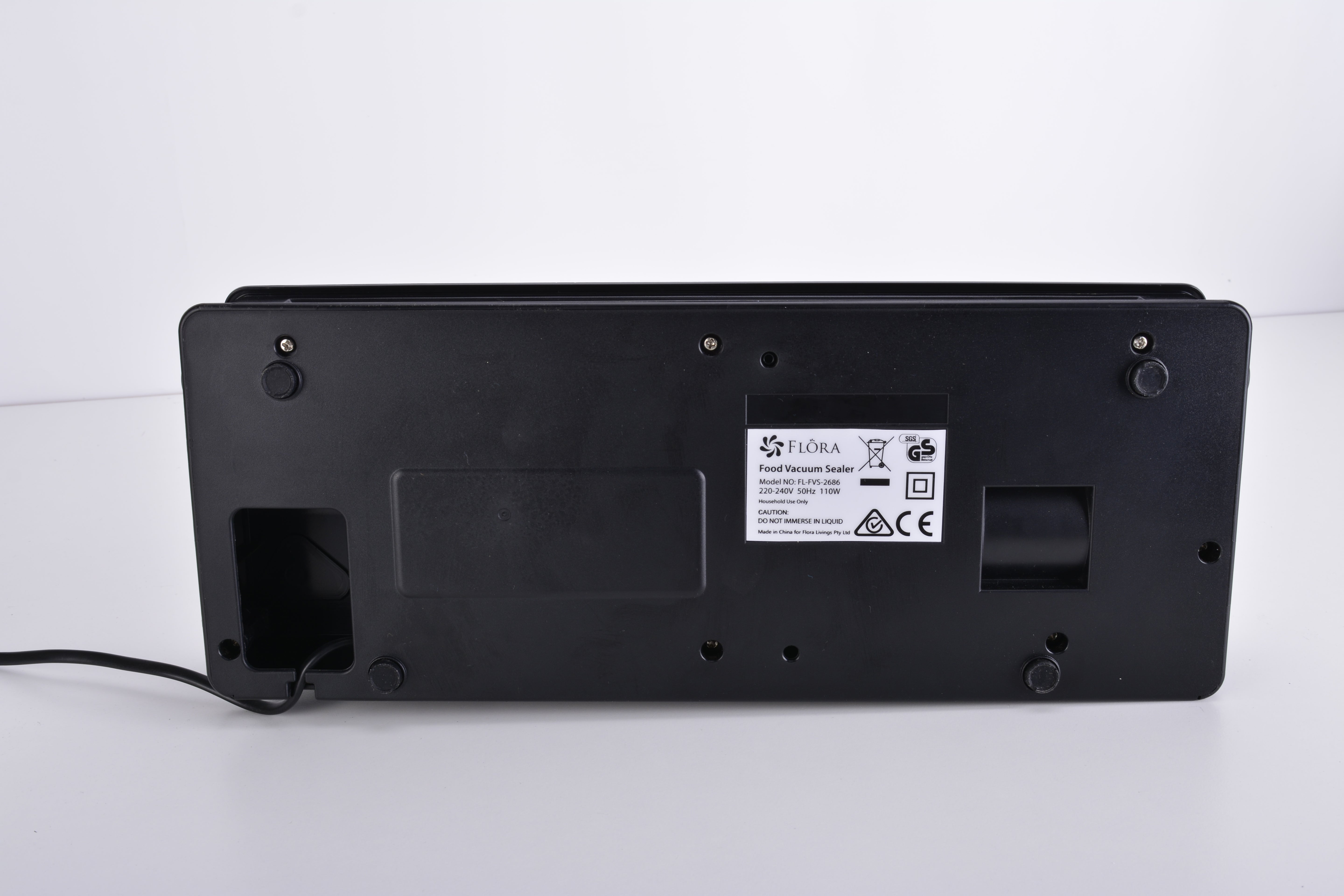 Flora Food Vacuum Sealer Machine-Dry Moist Food - 110W, 80Kpa-FL-FVS-2686 02 with 3 Months Warranty - Cash for Pickup Only