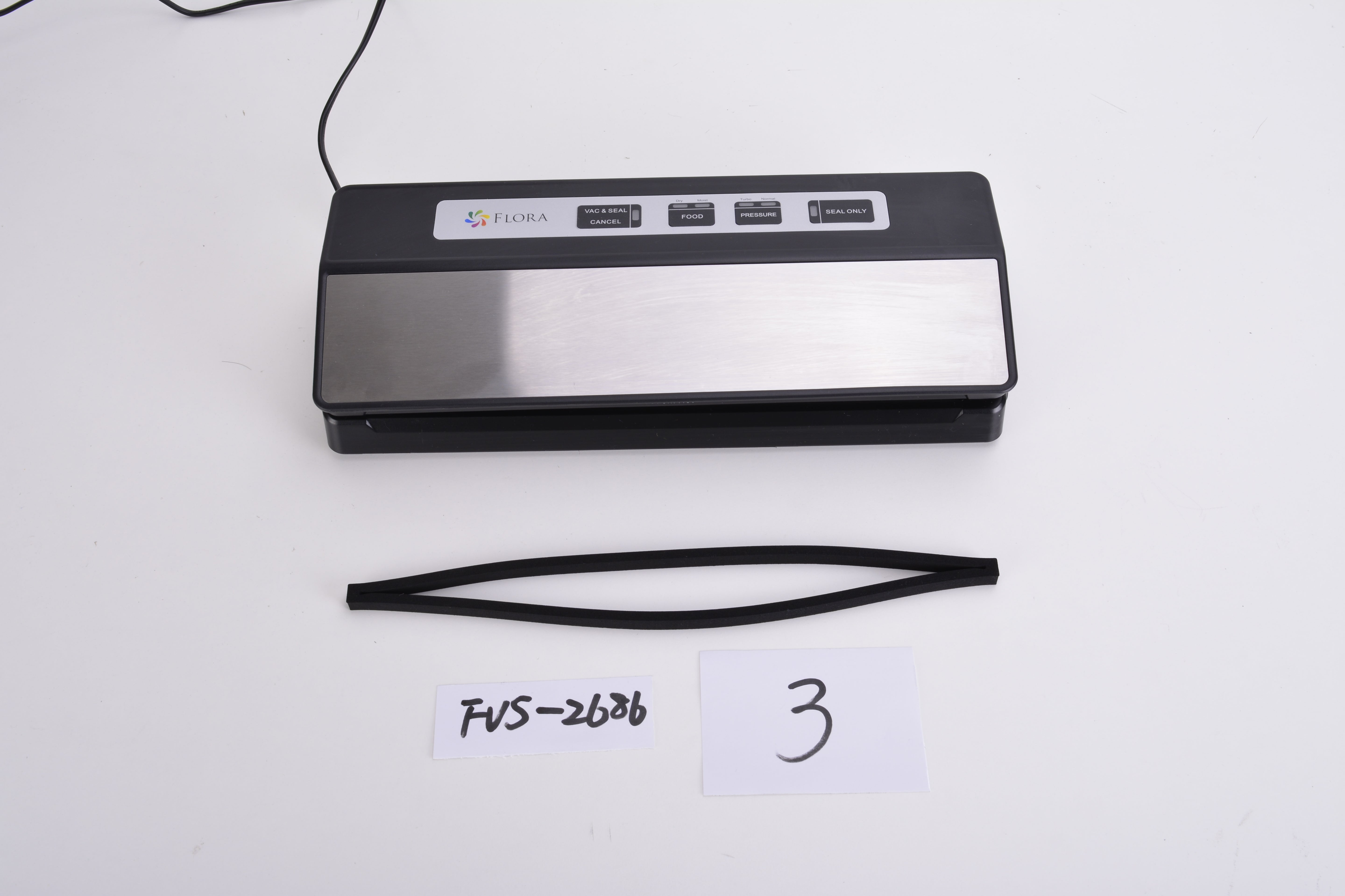 Flora Food Vacuum Sealer Machine-Dry Moist Food - 110W, 80Kpa-FL-FVS-2686 with 3 Months Warranty - Cash for Pickup Only