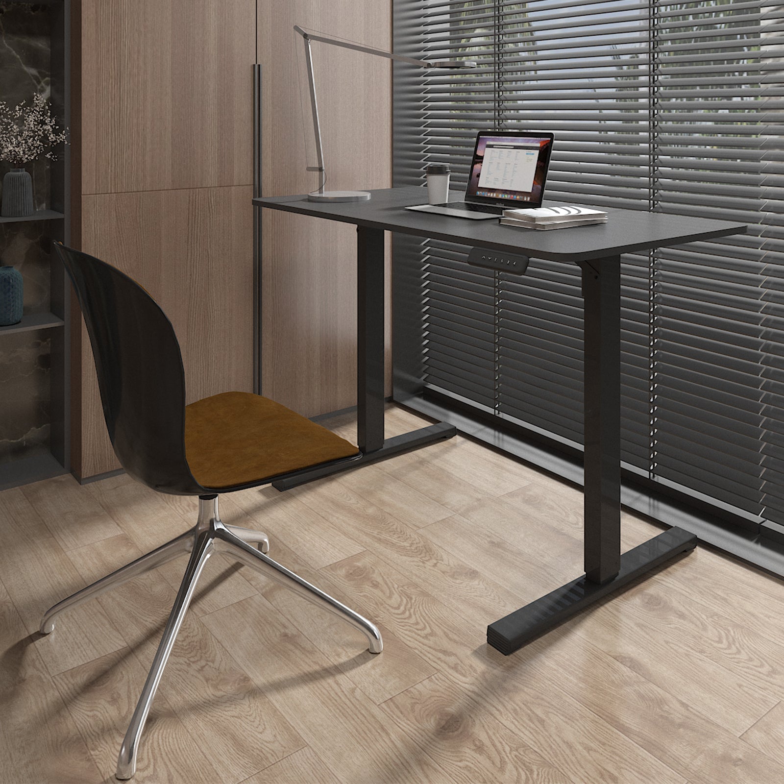 PanTech Electric Standing Desk Height Adjustable Black