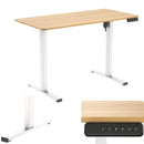 PanTech Standing Desk with Single Motor-Ergonomic Sit-Stand up Desk, 120x60 cm Desktop, Sturdy Steel Frame, Customizable Height (75-110 cm), Ideal for Home Office & Workspaces
