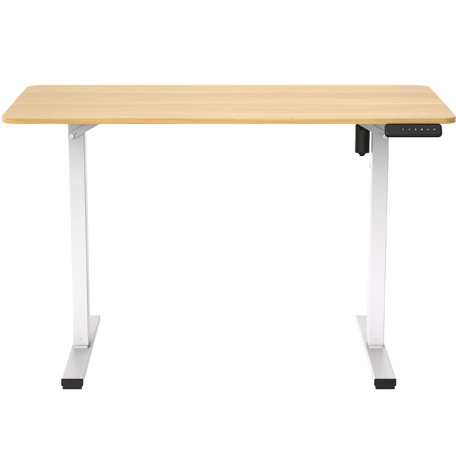 PanTech Standing Desk with Single Motor-Ergonomic Sit-Stand up Desk, 120x60 cm Desktop, Sturdy Steel Frame, Customizable Height (75-110 cm), Ideal for Home Office & Workspaces