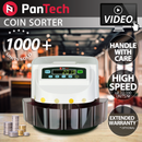 PanTech Australian Coin Sorter Coin Counter Machine Automatic Electronic PT-CSB-WHITE