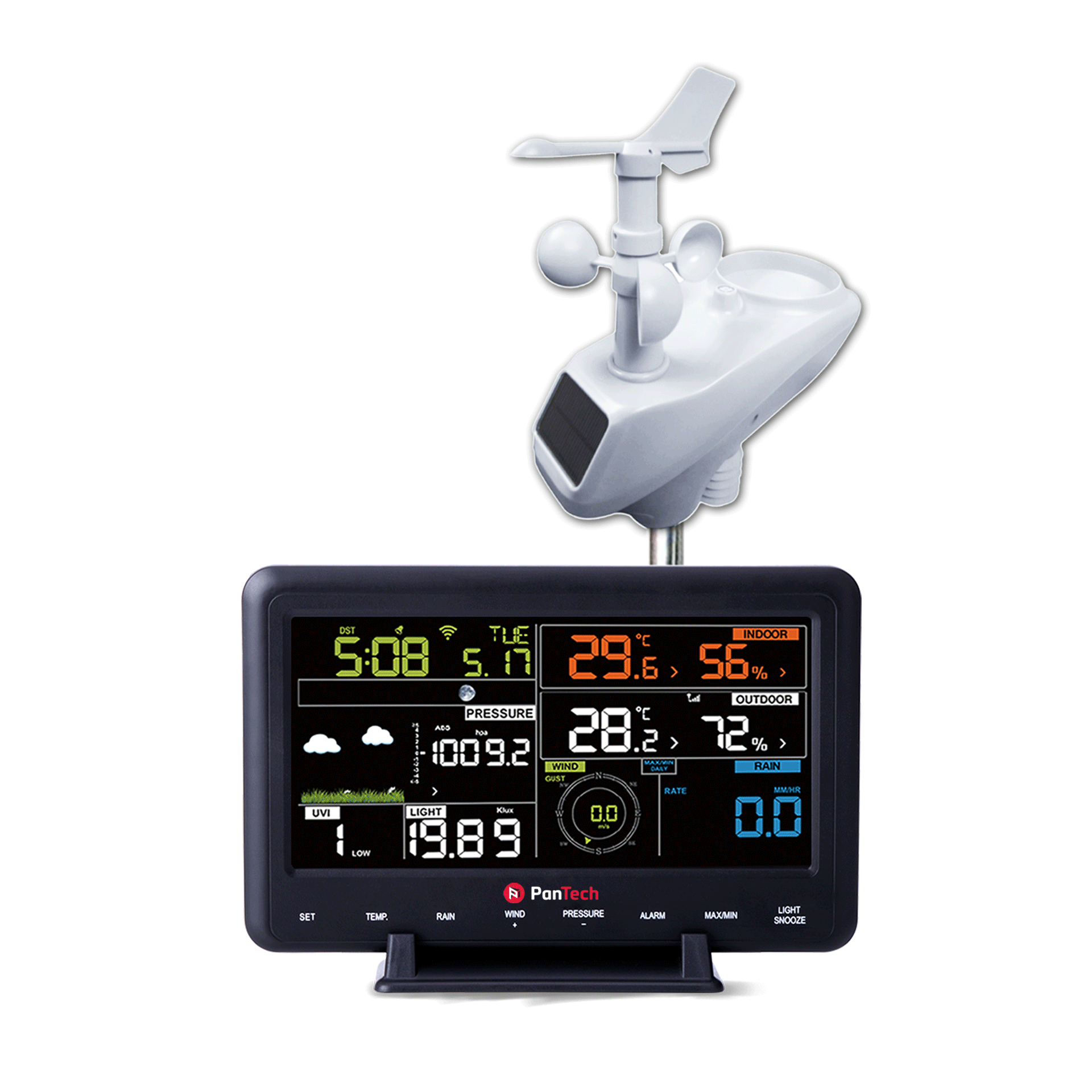 pantech wifi weather station for outdoor and indoor device