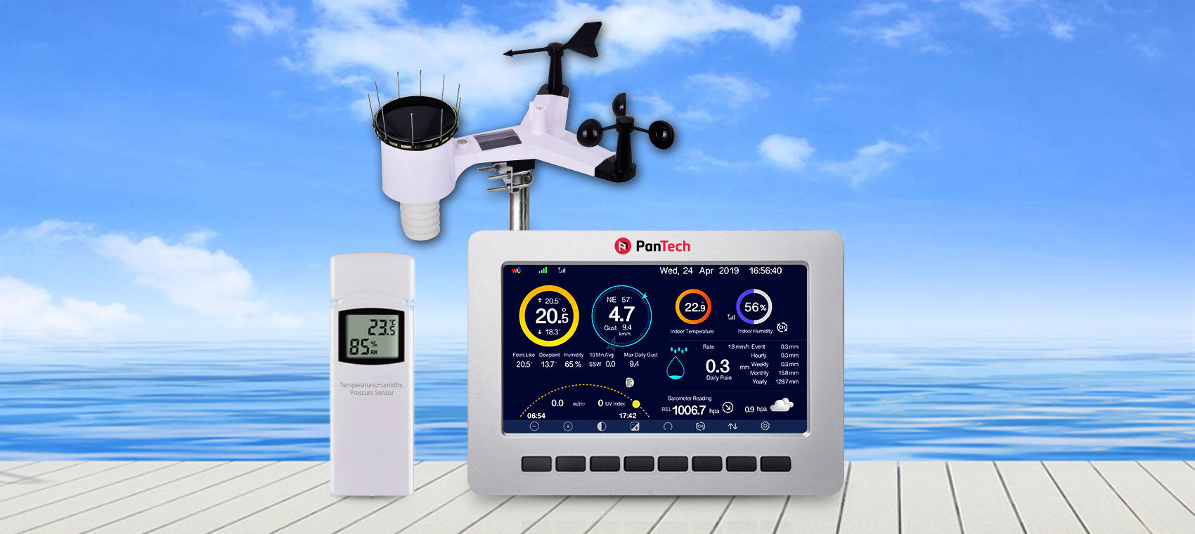 PanTech Weather Station Collection | Indoor Outdoor Weather Monitoring