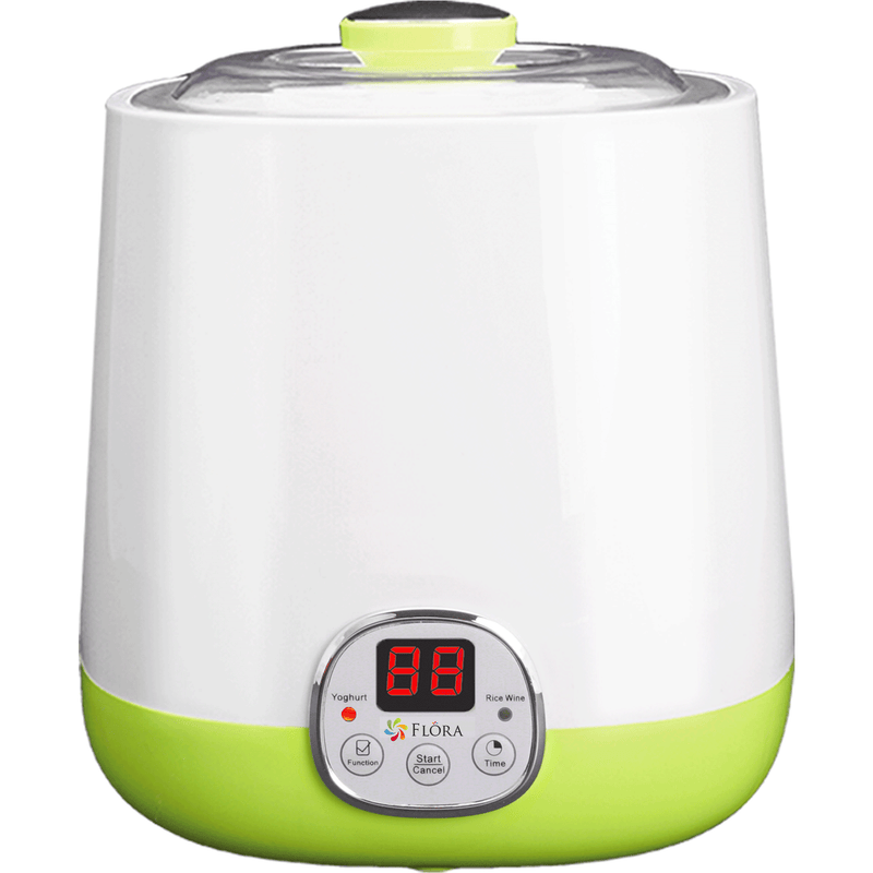Flora Yoghurt Machine-Yogurt Maker with 1L Capacity Jar-Electric Automatic-FDA Food Grade Jar-Rice Wine DIY-Home Made Yoghurt Strainer- Fermented Curd Maker-AU Local Seller Brand-FL-YME-110