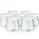 Flora Yoghurt  Glass Jars Pudding Jar with Lid Clear Glass Jar for Homemade Yogur-Designed for FL-YME-715 Yoghurt Maker Machine - AU Stock