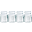 8pcs DIY Yoghurt Jars Pudding Jar with Lid Clear Glass Jar for Homemade Yogurt