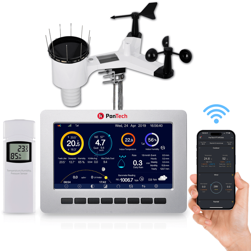 PanTech Wifi Weather Station TFT LCD Wireless Professional PT-HP2550