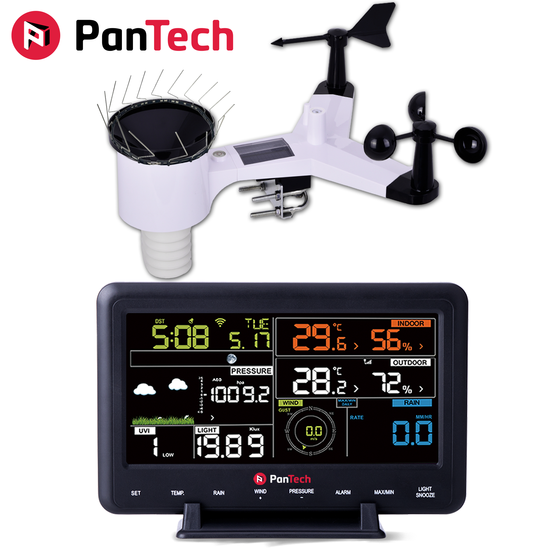 PanTech Weather Station Wireless Australia-Gen 2-Colour LCD Weather Station PT-WH2900 - AU Stock