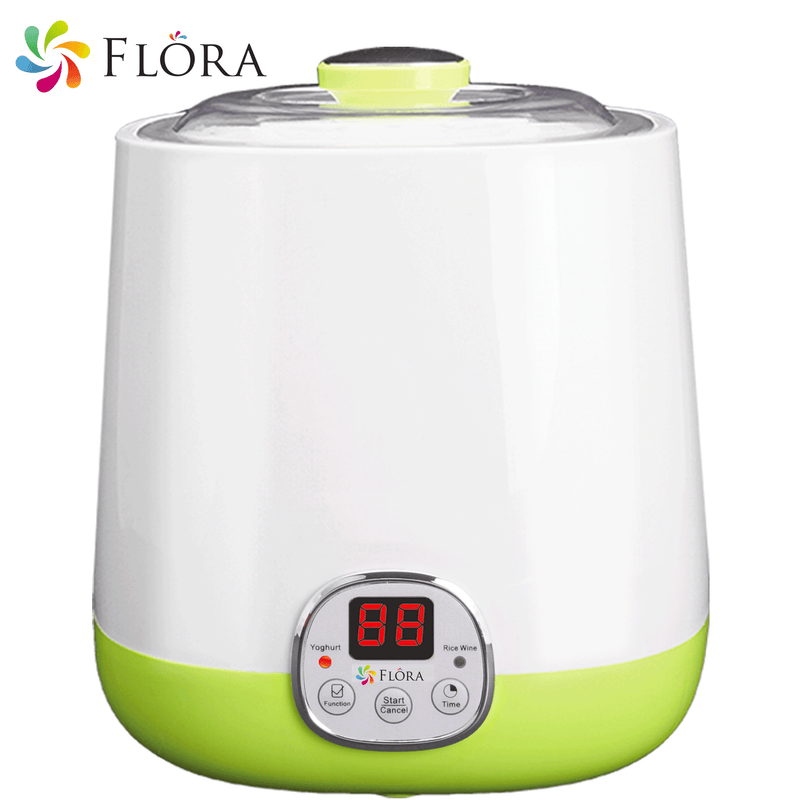 flora yoghurt maker yme-110 front review with function buttons