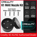 Creality 3D K1 MAX High Flow Nozzle Kit-0.4mm*2 06.mm*1 0.8.mm*1 Speed 600mm/s-AU Stock