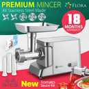 Flora Max 3400W Electric Meat Mincer Sausage Filler Kibbeh Maker Tomato Sauce Kit-Ultra Edition-Model: FL-MGM-GH700-AU Stock