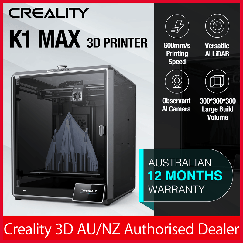 CREALITY K1 MAX SPEEDY 3D PRINTER (300x300x300mm) AI Speedy 3D Printer-AU Stock