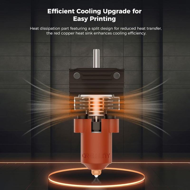 Creality K1 Series Ceramic Heating Block Kit with Quick-swap Nozzle Kit, 300°C High Temperature Resistance and High Flow Hot End Print Head with Heat Sink for K1, K1 Max, K1C 3D Printers