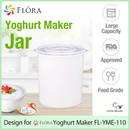 Flora Yoghurt Maker Jar for Homemade Yogurt Containers Lunch Taker 1 L Storage Tub