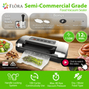 Flora Food Vacuum Sealer Saver Storage Machine Semi- Commercial Grade 110W 80Kpa-FVS-2688 - AU Stock