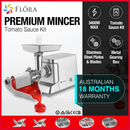 Flora Max 3400W Electric Meat Mincer Sausage Filler Kibbeh Maker Tomato Sauce Kit-Ultra Edition-Model: FL-MGM-GH700-AU Stock