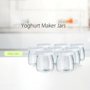 8pcs DIY Yoghurt Jars Pudding Jar with Lid Clear Glass Jar for Homemade Yogurt