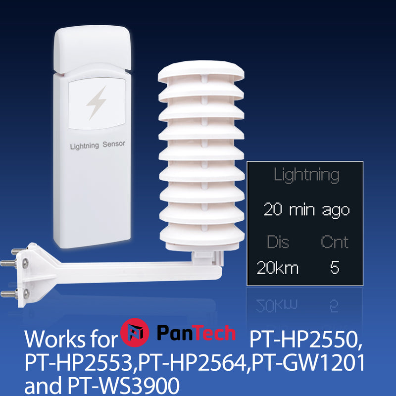 PanTech Weather Station Thunder and Lightning Sensor-Compatible with the PanTech Weather Station PT-HP2550, PT-HP2553, PT-HP2564,PT-GW1201,PT-WS3900-AU Stock