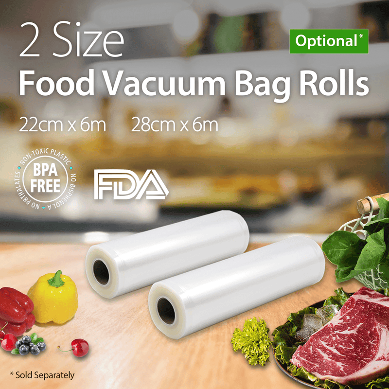 Flora Food Vacuum Sealer Saver Storage Machine Semi- Commercial Grade 110W 80Kpa-Model: FL-FVS-2688- AU Stock