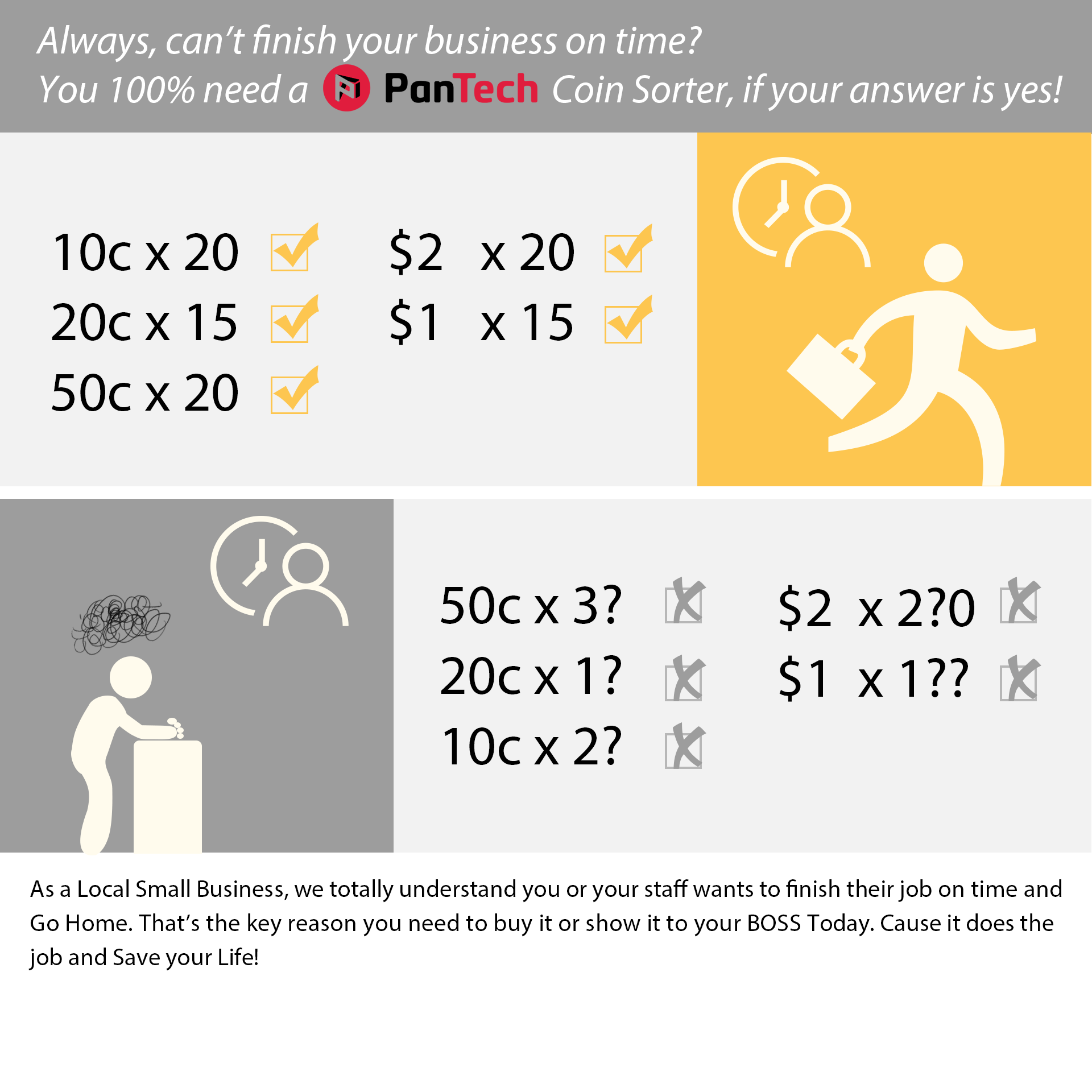PanTech New Zealand NZ Coin Sorter Counter Automatic Electronic Counting Machine