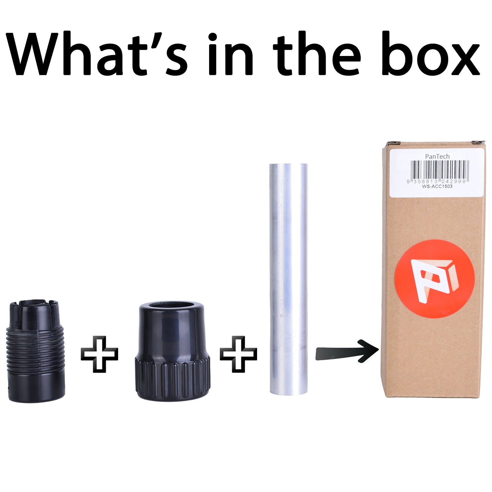 PanTech Weather Station Pole Adaptor for PT-HP2564- 1"*15cm tube with 1.2" to 1" adapter for WS-ACC-ODU-WS90