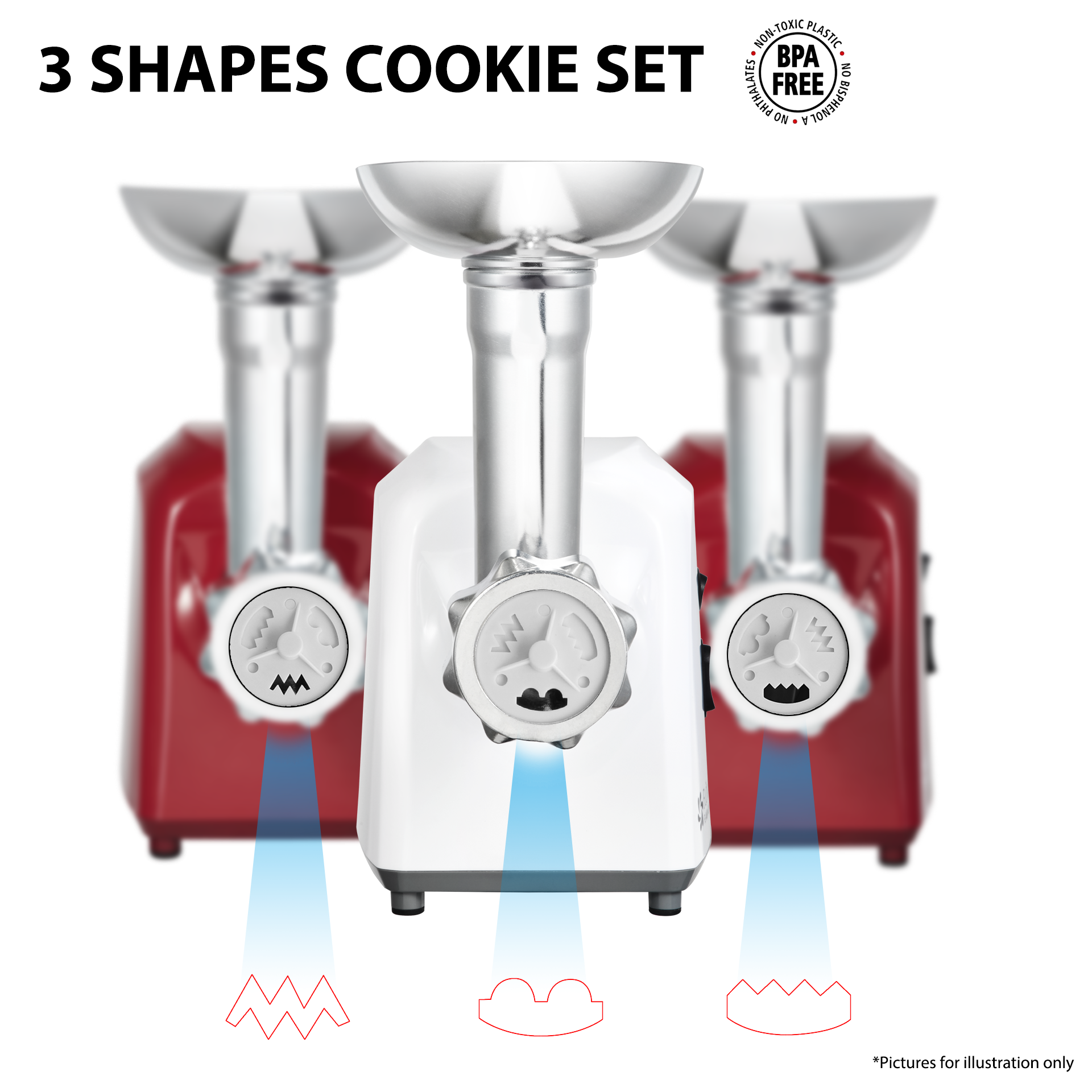 Flora Electric Meat Grinder Tomato Sauce Slicer Shredder PACKAGE