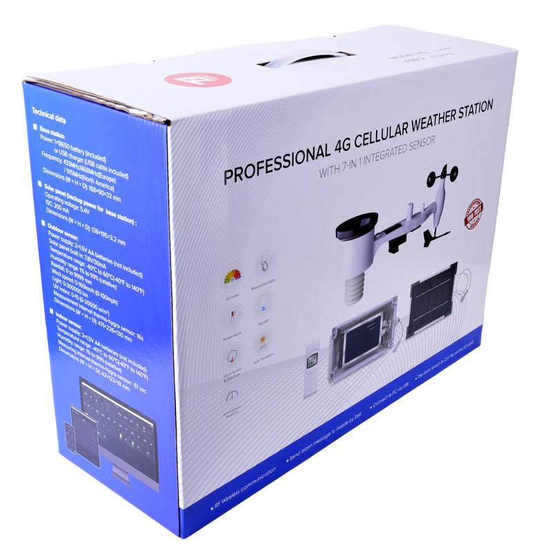 PanTech Weather Station Support 3G/4G Cellular -4G Gen 3 IoT -Professional and Wireless-PT-WS6006 - AU STOCK