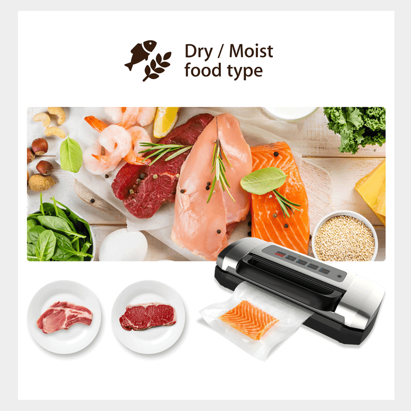 Flora Food Vacuum Sealer Saver Storage Machine Semi- Commercial Grade 110W 80Kpa-Model: FL-FVS-2688- AU Stock