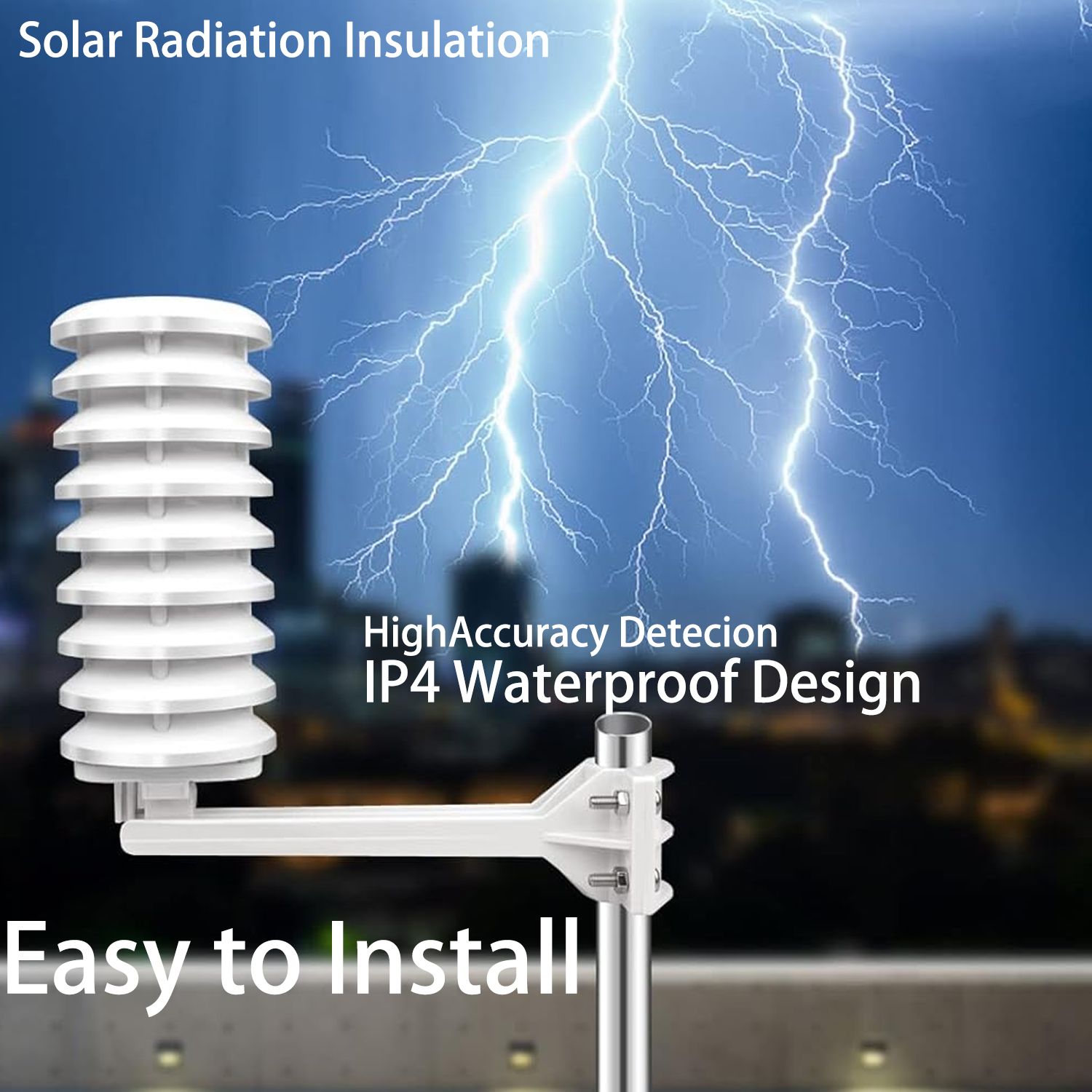 PanTech Weather Station Thunder and Lightning Sensor-Compatible with the PanTech Weather Station PT-HP2550, PT-HP2553, PT-HP2564,PT-GW1201,PT-WS3900-AU Stock