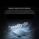 CREALITY K1 SPEEDY 3D PRINTER - New Version Extruder and Hotend Pre-installed- 600mm/s Max Speed - Hands-free Auto Leveling