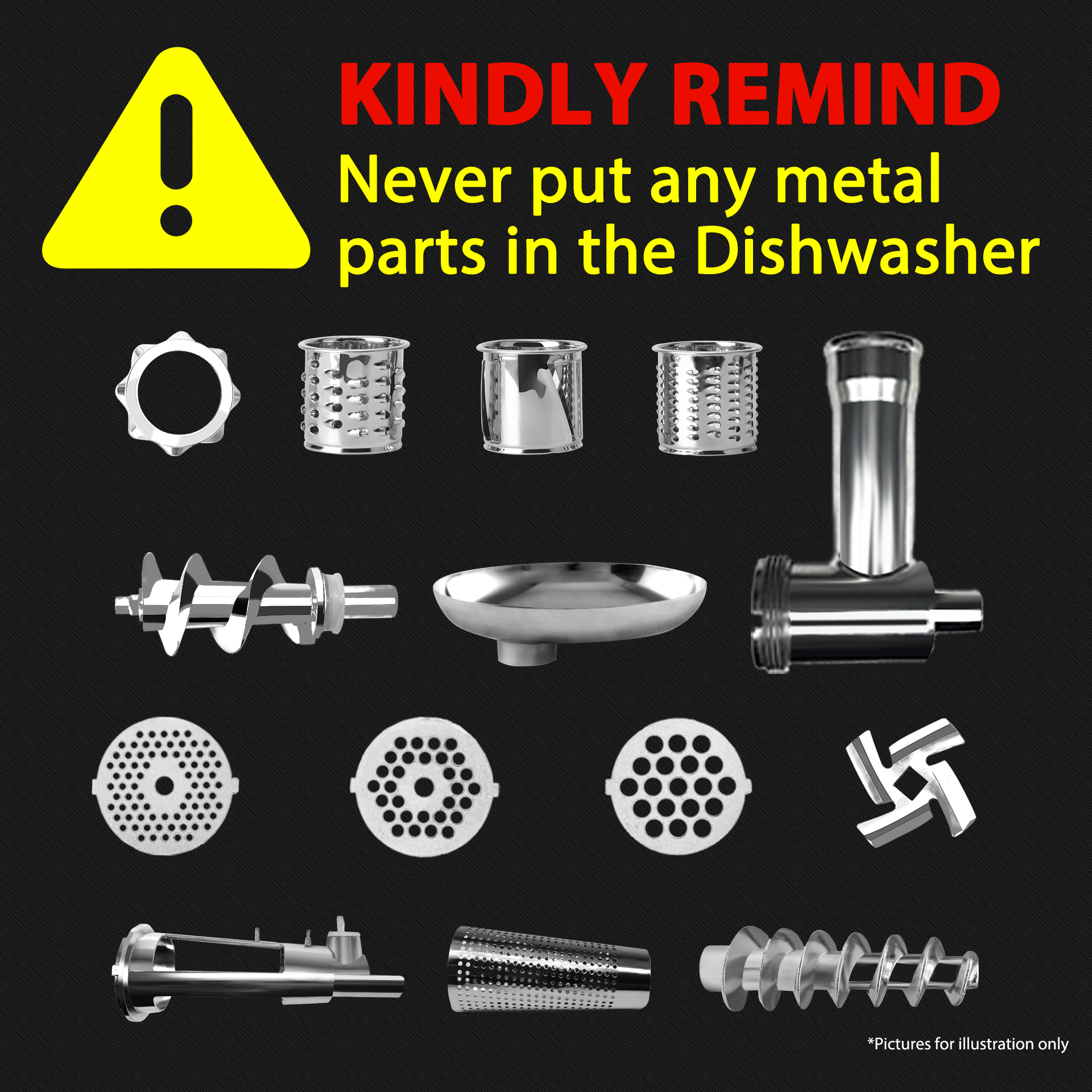 Flora Electric Meat Grinder Tomato Sauce Slicer Shredder PACKAGE