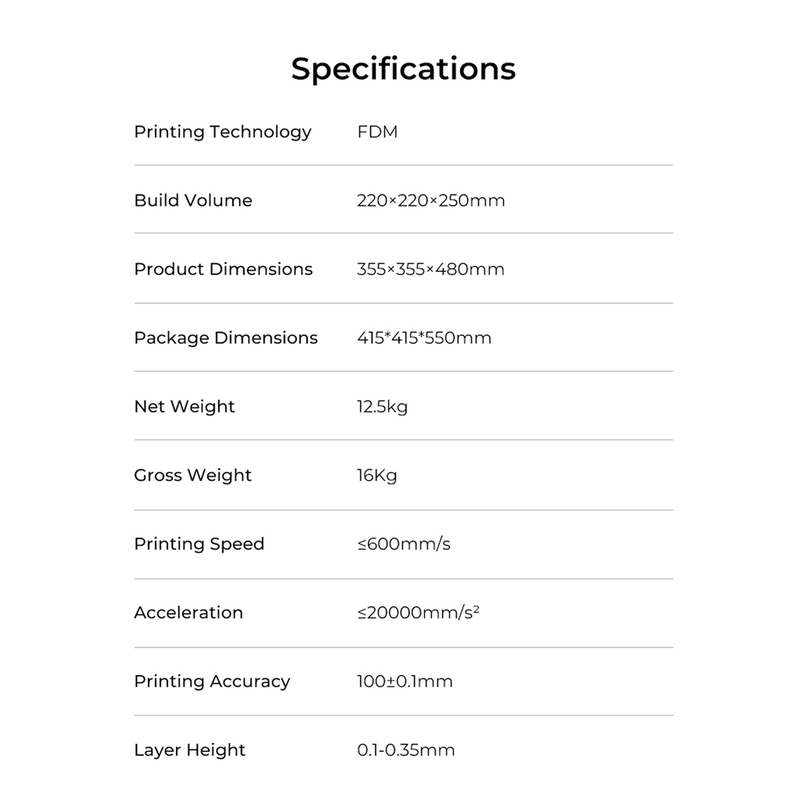 CREALITY K1 SPEEDY 3D PRINTER - New Version Extruder and Hotend Pre-installed- 600mm/s Max Speed - Hands-free Auto Leveling