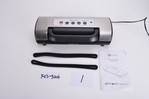 Flora Food Vacuum Sealer Machine-One Touch with Max.80Kpa-FL-FVS-3206 with 3 Months Warranty