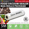 Flora Food Vacuum Sealer Bag Roll Storage Saver Seal rolls 5M 22cm or 28cm for FL-FVS-5199