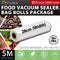Flora Food Vacuum Sealer Bag Roll Storage Saver Seal rolls 5M 22cm or 28cm for FL-FVS-5199