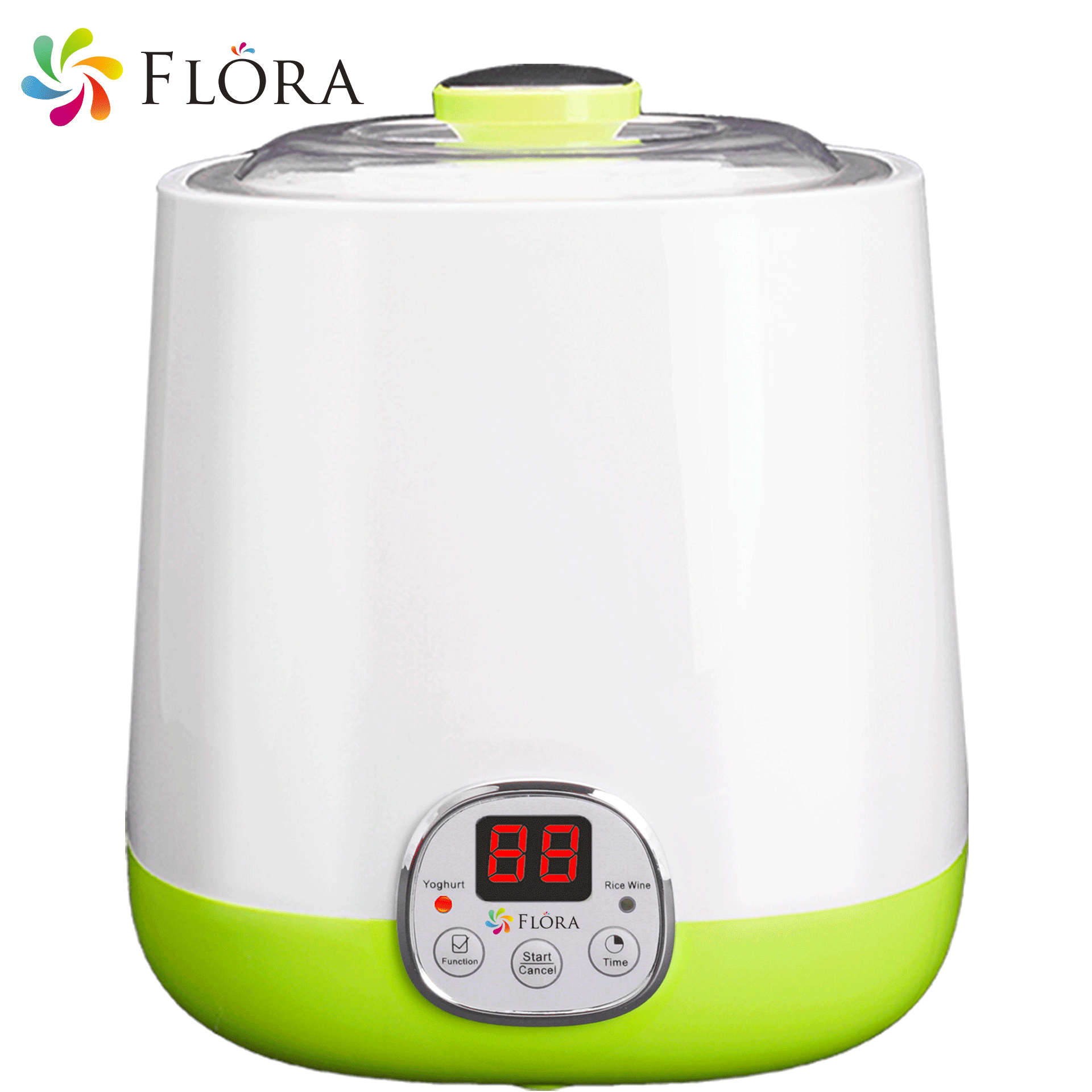 Flora Yoghurt Machine-Yogurt Maker with 1L Capacity Jar-Electric Automatic-FDA Food Grade Jar-Rice Wine DIY-Home Made Yoghurt Strainer- Fermented Curd Maker-AU Local Seller Brand-FL-YME-110-AU STOCK