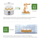 Flora Yoghurt Maker Machine-Electric Automatic Yogurt Making Machine-Large Capacity 1.5L with Natto/Rice Wine Function7 Glass Jars-Home Organic Yogurt Incubator- Fermented Curd Maker-FL-YME-715