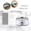 Flora Yoghurt Maker Machine-Electric Automatic Yogurt Making Machine-Large Capacity 1.5L with Natto/Rice Wine Function7 Glass Jars-Home Organic Yogurt Incubator- Fermented Curd Maker-FL-YME-715