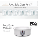 Flora Yoghurt Maker Machine-Electric Automatic Yogurt Making Machine-Large Capacity 1.5L with Natto/Rice Wine Function7 Glass Jars-Home Organic Yogurt Incubator- Fermented Curd Maker-FL-YME-715