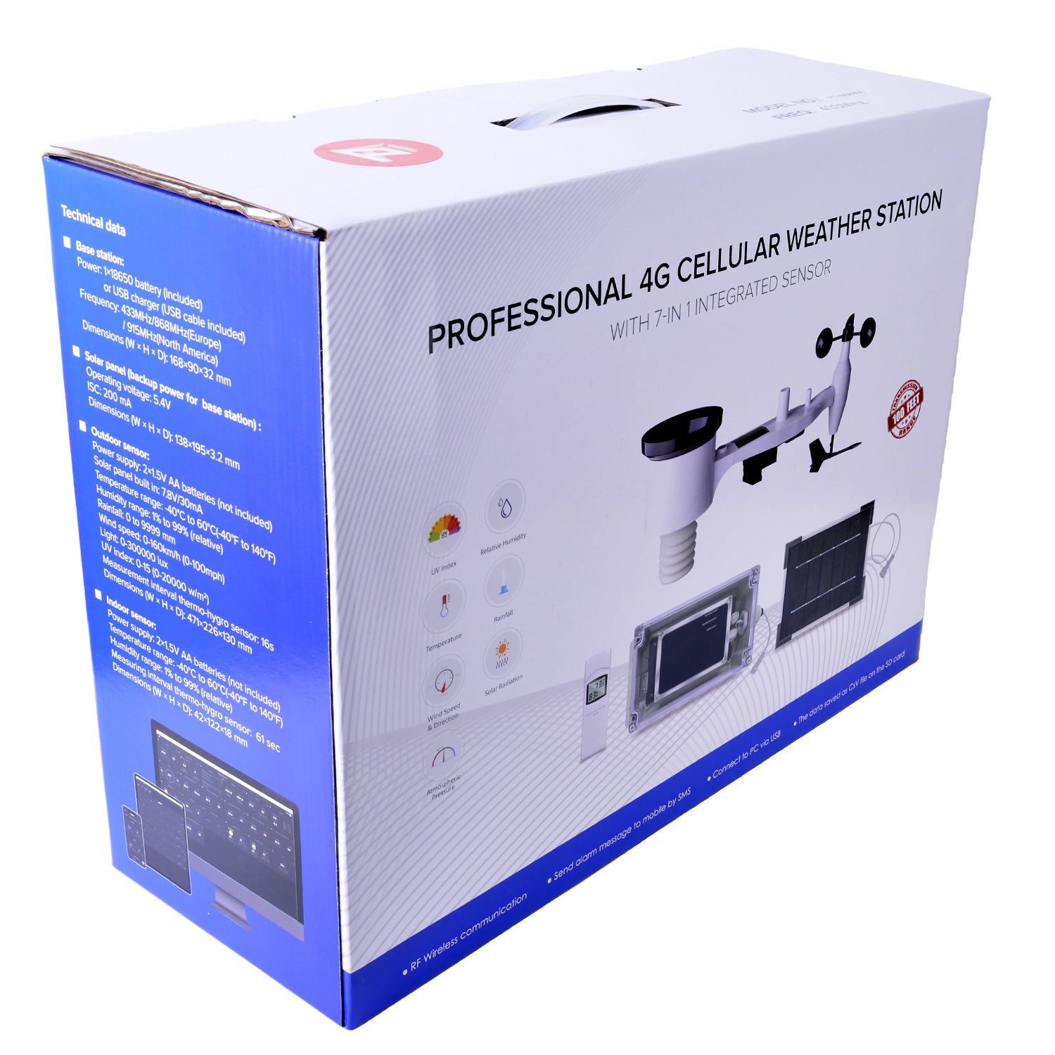 Colourful Box for PanTech WS6006 4G Cellular Wireless Weather Station 