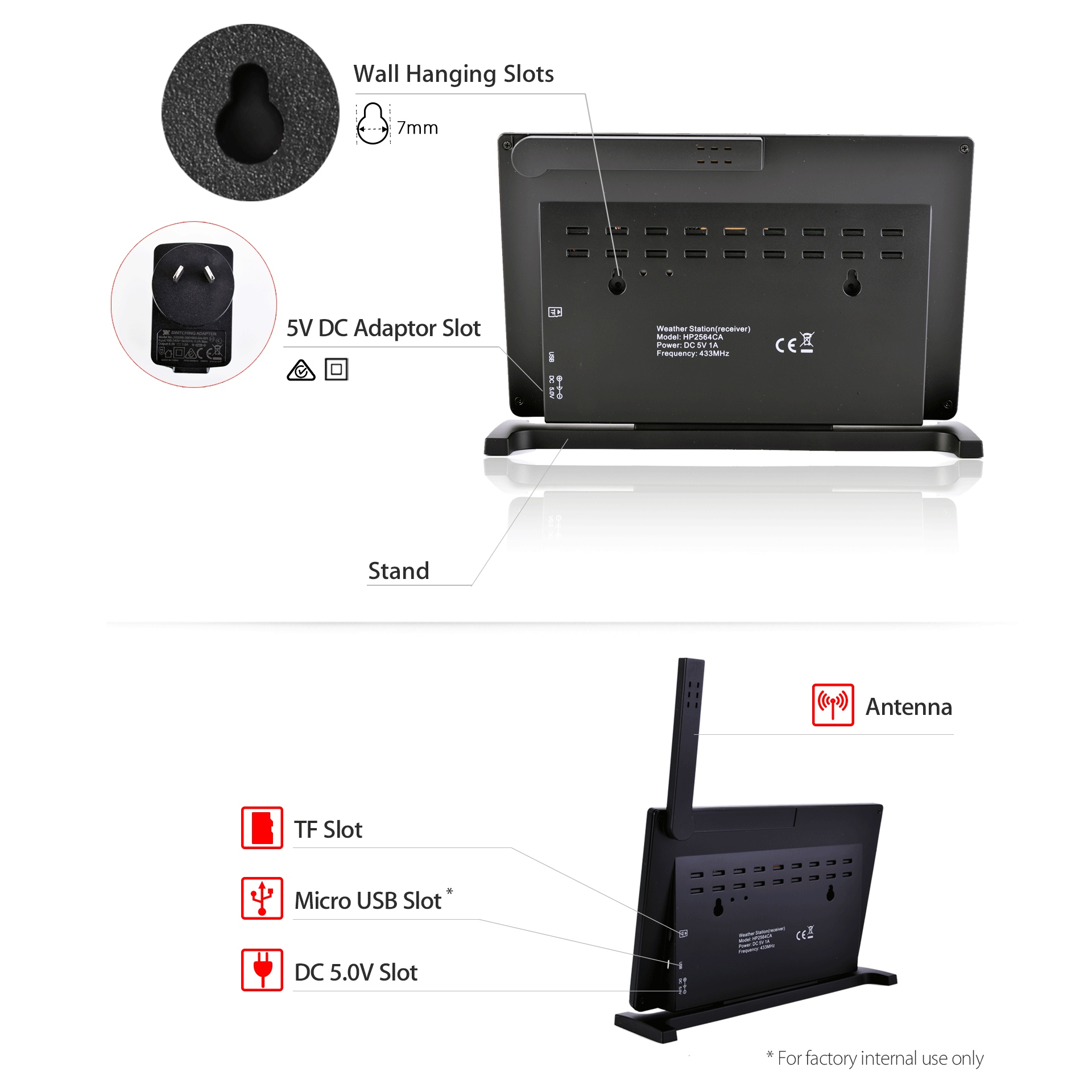 PanTech Weather Station Wireless Australia-Gen 7 IoT-Indoor Outdoor Weather Station-PT-HP2564- AU Stock