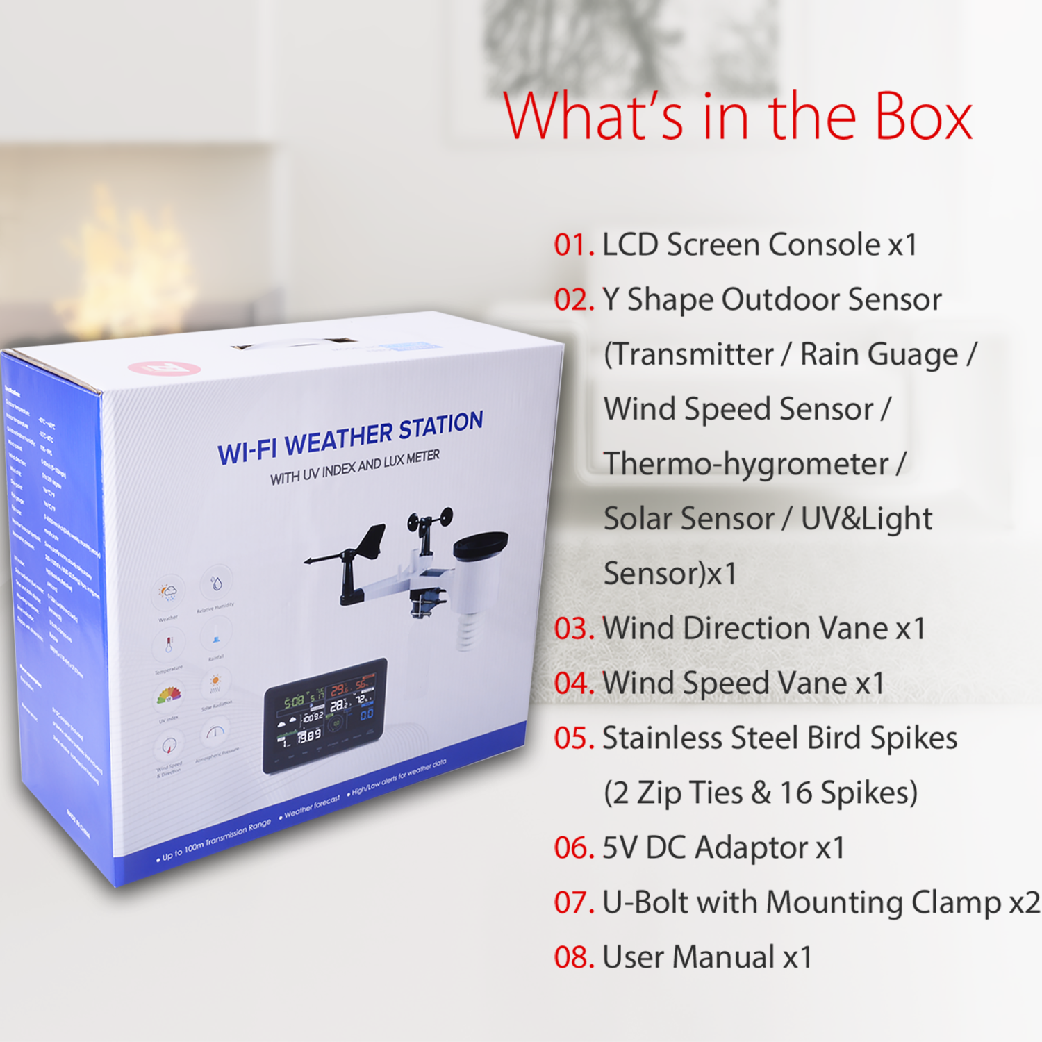 PanTech Weather Station Wireless Australia Weather Monitor PT-WH2900-05