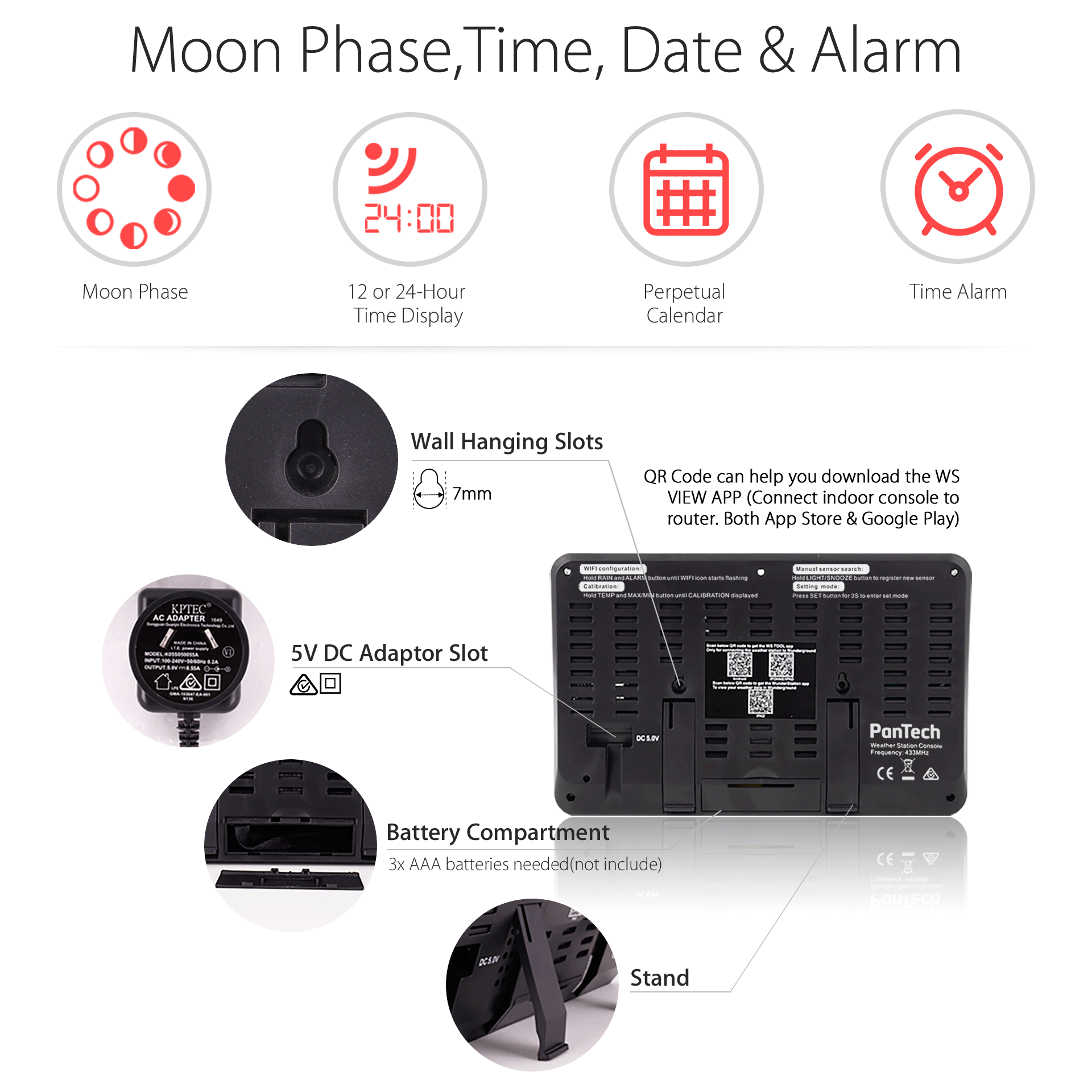 PanTech Weather Station Wireless Australia Weather Monitor PT-WH2900-11