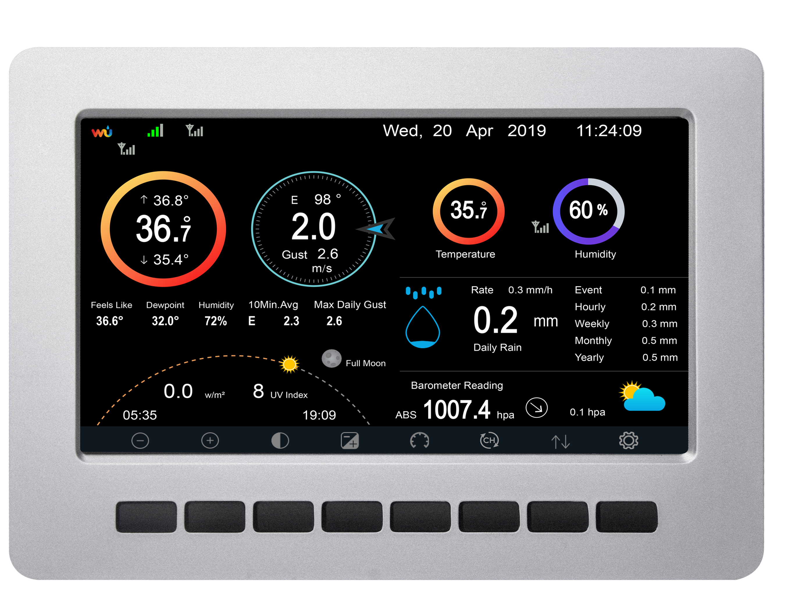 PanTech Weather Station Console-Compatibility PT-HP2550 and PT-HP2553 Weather Stations-AU STOCK